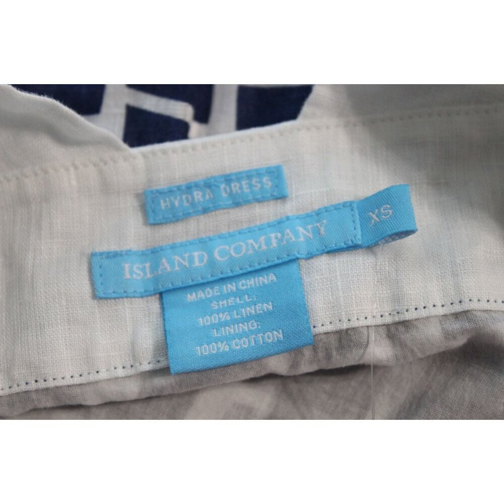 NWT Island Company 100% Linen Hydra Mini Dress XS Resortwear Beach Coastal Vacay - Picture 10 of 11